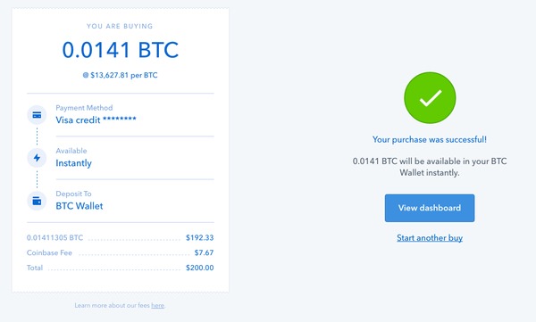 where do my bitcoin go when i buy coinbase